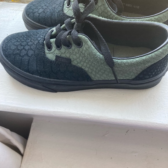 Slytherin vans. Almost new - Worn only once, cleaning out my closet - Picture 3 of 5